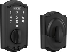 Schlage Touch Camelot Electronic Deadbolt Matte Black BE375