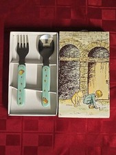 Disney Winnie The Pooh Child's Spoon Fork Set Selandia New in Open Box See Pics