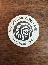 Boy Scout OA 5-C Section Conclave Pinback Her...