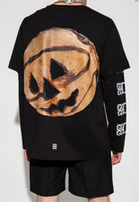 Givenchy Men TShirt S Black Pumpkin Josh Smith Multilayer Tee (BUY 2 GET 2 FREE)