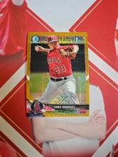 2018 Bowman Chrome Baseball Base 1st Rookie Gold Mojo Chris Rodriguez /50