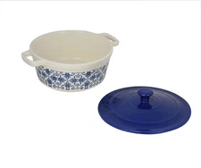 Le Regalo Stoneware Casserole with Lid