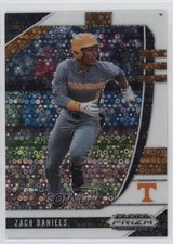 2020 Panini Prizm Draft Picks White Donut Circle 27/50 Zach Daniels #PDP131 0q3