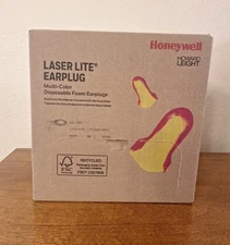 Honeywell Laser Lite Disposable Earplug 100/PR Corded Individulally Pckgd