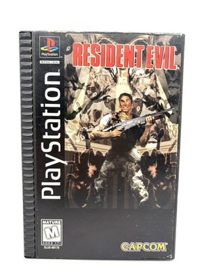 PS1 Resident Evil Long Box (PlayStation 1 PS1) AUTHENTIC -CIB Complete Reg Card