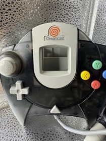 Sega Dreamcast Black Smoke Translucent OEM Controller Tested Works