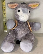 Handmade by Steiff Issy Grey Donkey 11 tall F