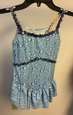 Child&rsquo;s Dance Costume Blue Water Drop Pattern Size IC Or MC Splash