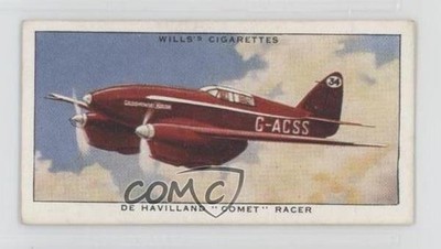 1938 Wills Speed Title in Black Tobacco De Havilland Comet Racer #5 10ou