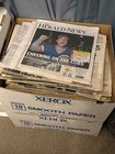 New Listing2 Boxes Full Of Historical Newspapers Ww2 Sports Music Disasters Presidents