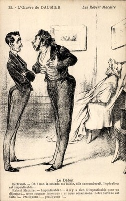 Künstler Ak Daumier, H., Robert Macaire, Le Debut - 4798385