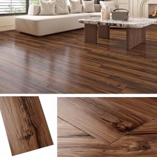 36-Pack Wood Vinyl Floor Tiles 6x36 Waterproof DIY Renter Friendly