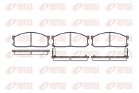 Remsa Bremsbelagsatz Scheibenbremse 0244.02 FüR KBA KAA Econovan KCA Ford SSF8V