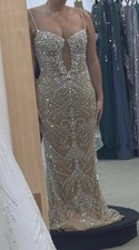 Handmade Sweetheart Sleeveless Beaded Sequin Tulle Corset Gown 10