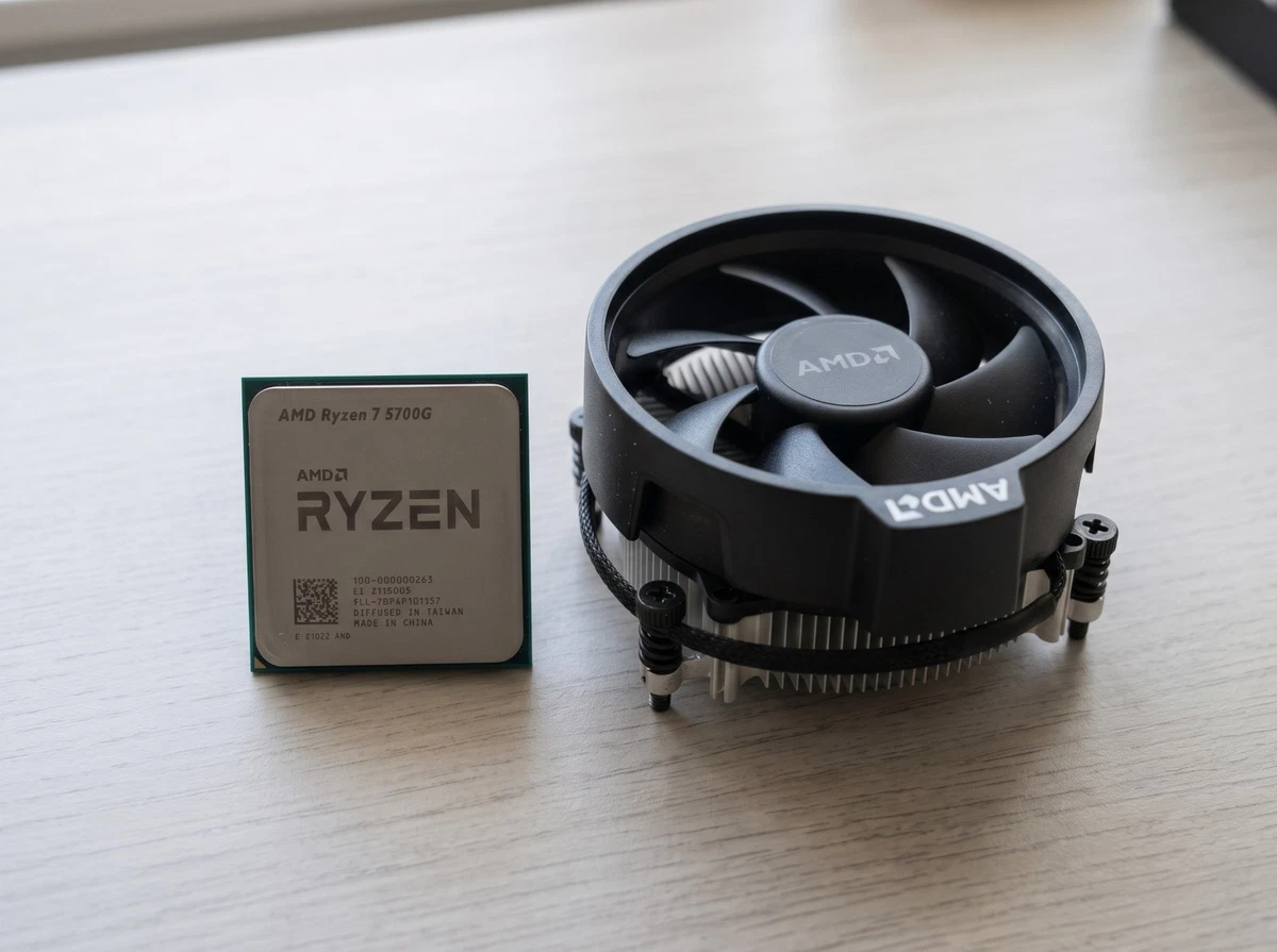 CPU AMD Ryzen 7 5700G (8 núcleos / 16 subprocesos) + Disipador AMD - Socket AM4