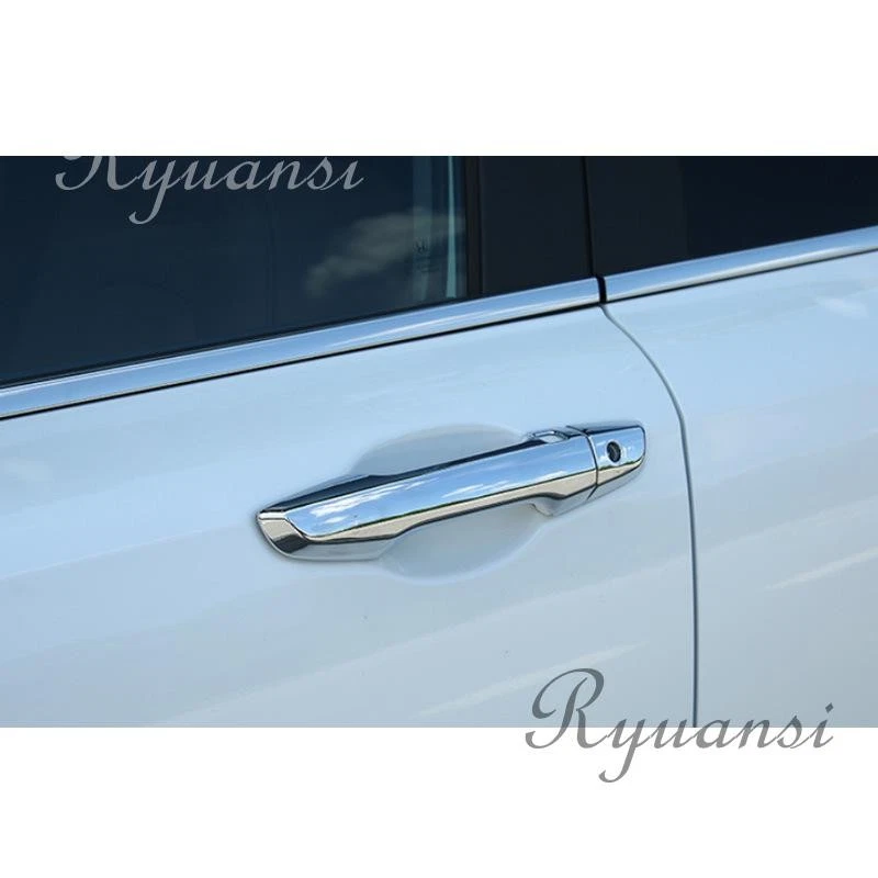 Chrome ABS Door Handle Cover Trim w/ Smart Keyholes For Honda CR-V CRV 2017-2022 Foto 2 de 3