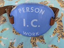 Vintage Uniform Overalls Utility Workman's Armband Badge Of Office.