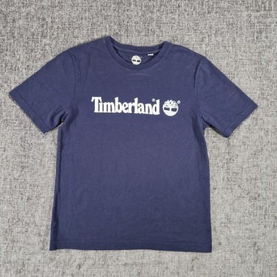 TIMBERLAND Jungen kleines grafisches T-Shirt Oberteil ca. 7-8 Jahre marineblau P2P 15''