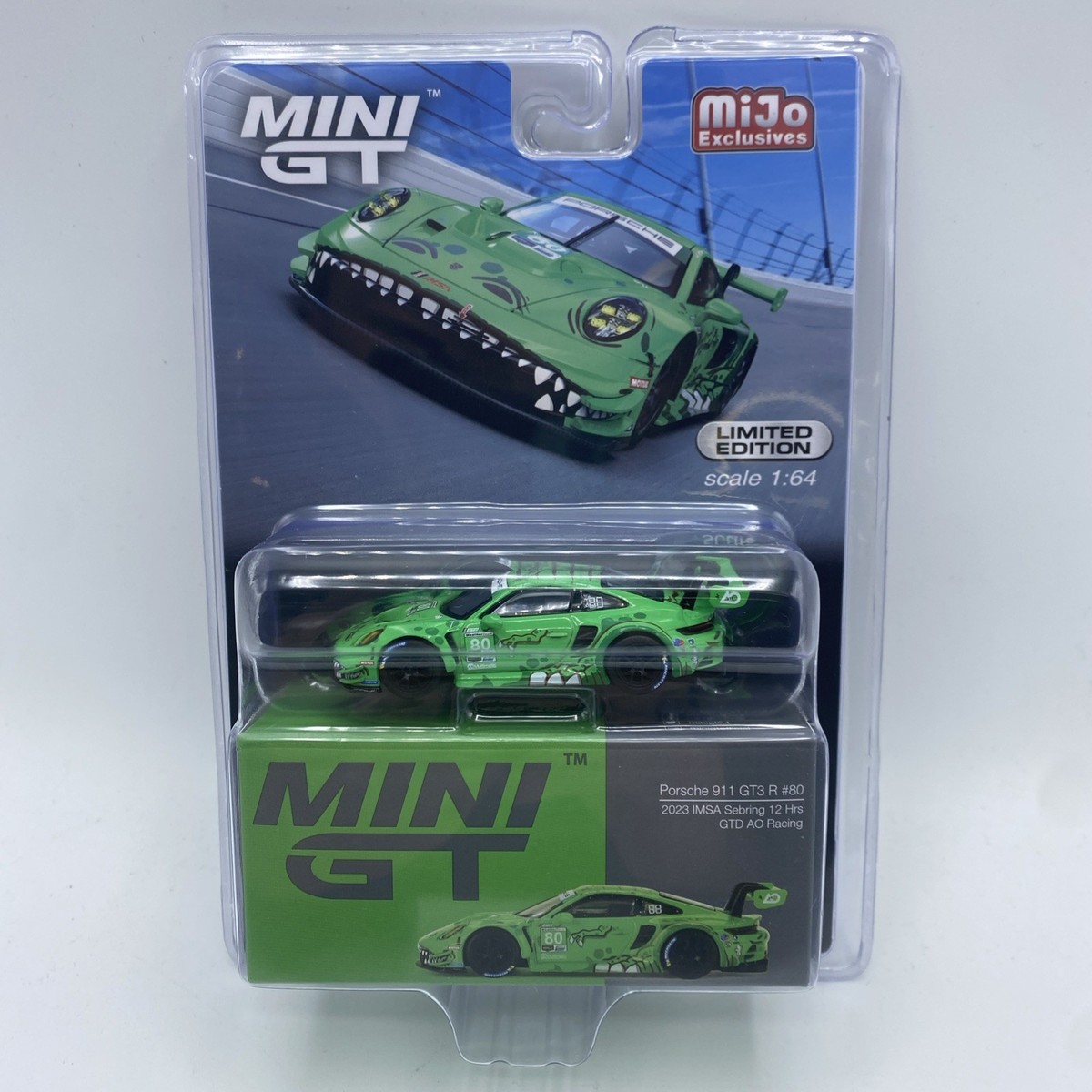 Mini GT 1 64 Porsche 911 GT3 R #80 GTD AO Racing 2023 Mini GT 1 64 Porsche 911 GT3 R #80 GTD AO Racing 2023