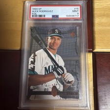 1994 SP Alex Rodriguez Rookie PSA 9 Foil
