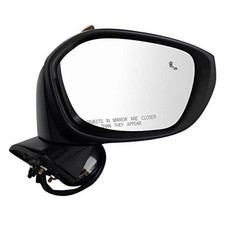Passenger Side Power Heated Mirror Smooth Black Paint to Match MRA11096