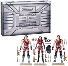 GI Joe Classified Series  82 Crimson Strike Team Baroness  Tomax & Xamot 3 Pack