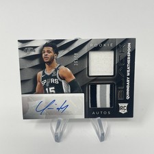 2019-20 Panini Black Rookie Jersey Autographs Quinndary Weatherspoon #198 /149
