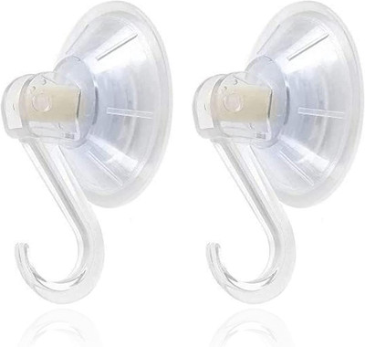 1St Choice Clear Plastic Suction Cup Hook, Oobest 6 Pack Ultra Heavy Duty Hooks