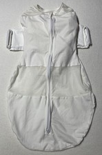 Happiest Baby Snoo 2-4 Months Sleep Sack Sz Medium 12-18lbs White Organic Cotton