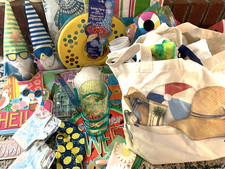 Summer Decor Beach Bag summer party Tablecloth signs towels beach bag and MORE