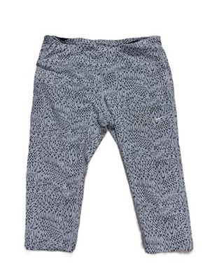 Nike Women's Capri Leggings Dri Fit Epic Run Gym Performance Gray - Medium