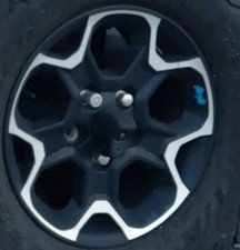 2023 Wrangler Oe Wheel 17x7-12 5 Spoke Y Spoke Black W Machined Edge Jeep