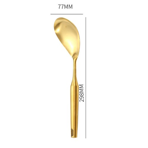 High Quality Kitchen Utensil Utensils Stainless Steel Gold Spoon Kitchen Utensil - Picture 4 of 24