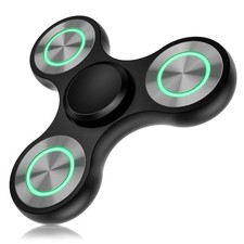 Fidget Spinner Y-Schwarz 5,1X5,1X5,1Cm Metall Leuchtend Finger Spielzeug ADHS