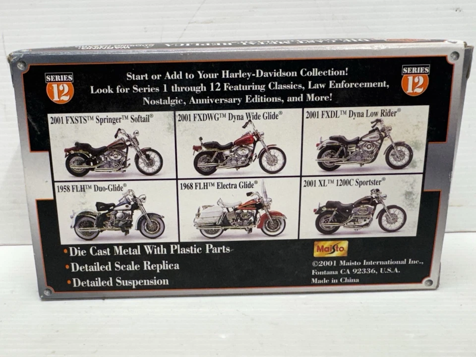 Maisto Harley Davidson 2001 FXDL Dyna Low Rider 1:18 Die Cast réplica serie 12 Foto 3 de 4