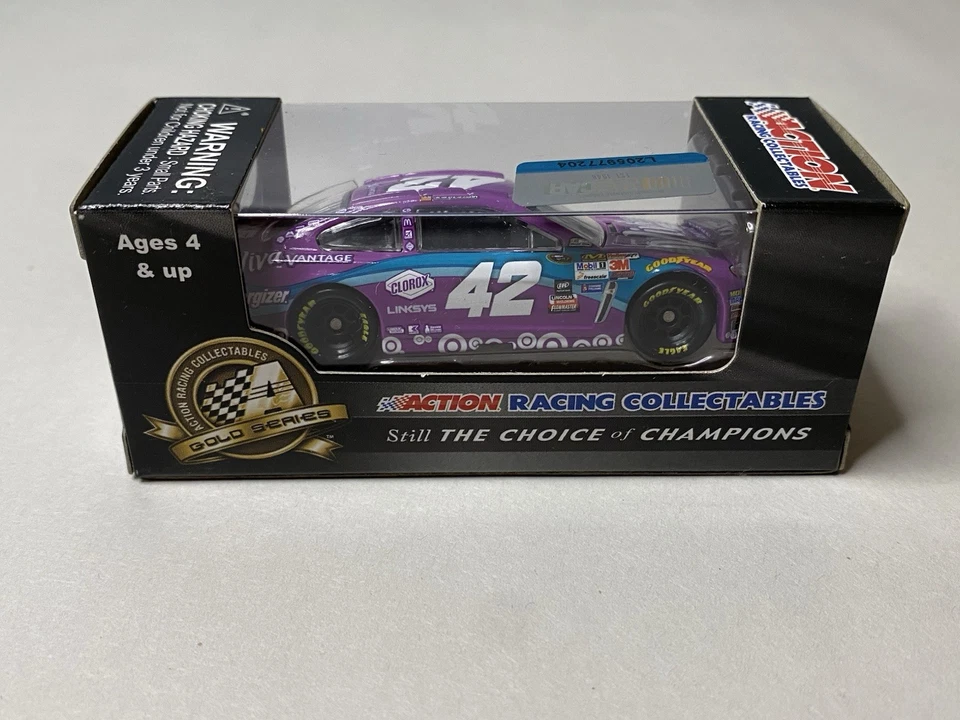 1/64 Acción Caja NASCAR Diecast 2015 Kyle Larson #42 Viva Vantage Púrpura Foto 4 de 4