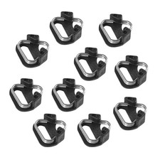 Set of 2 Camera Strap Buckles Plastic Clips Triangle Split Ring Hook