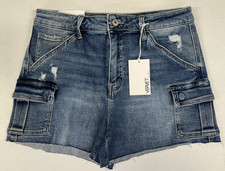 Vervet Womens Medium Wash Blue Jean Cut Off Denim Shorts Size Large q7