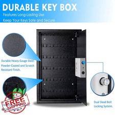 UMEKEN Portachiavi da Parete 60 Posizioni Armadio Chiave Digitale Nero 12"