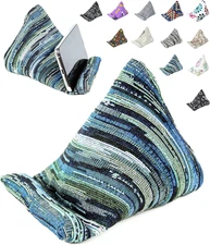 Handmade Phone Pillow Holder - the Wedge Mobile Device Stand - Fabric Phone Stan
