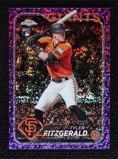 2024 Topps Chrome Purple Speckle Refractor 215/299 Tyler Fitzgerald #131 05k6