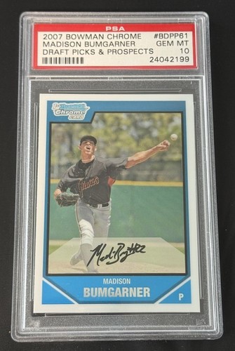 Madison Bumgarner #BDPP61 2007 Bowman Draft Picks & Prospects card