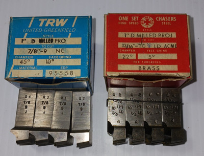 Lot of 2 NEW USA MADE GEOMETRIC CHASERS FOR A 1'' D HEAD 7/8'', 13/16'' BRASS