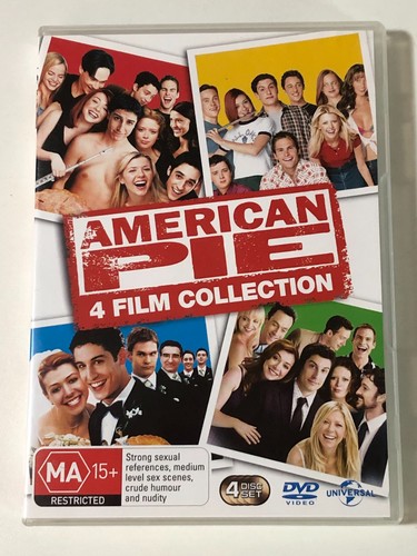 American Pie - 4 Film Collection (DVD Reg 4) American Pie 1, 2, Wedding, Reunion