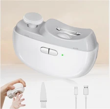 Automatic Nail Clipper Electric Nail Trimmer Polisher 2 in 1 Portable Fingernail