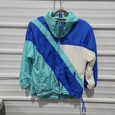 Vintage SERAC Blue & White Striped Jacket Size 8 | USA Made