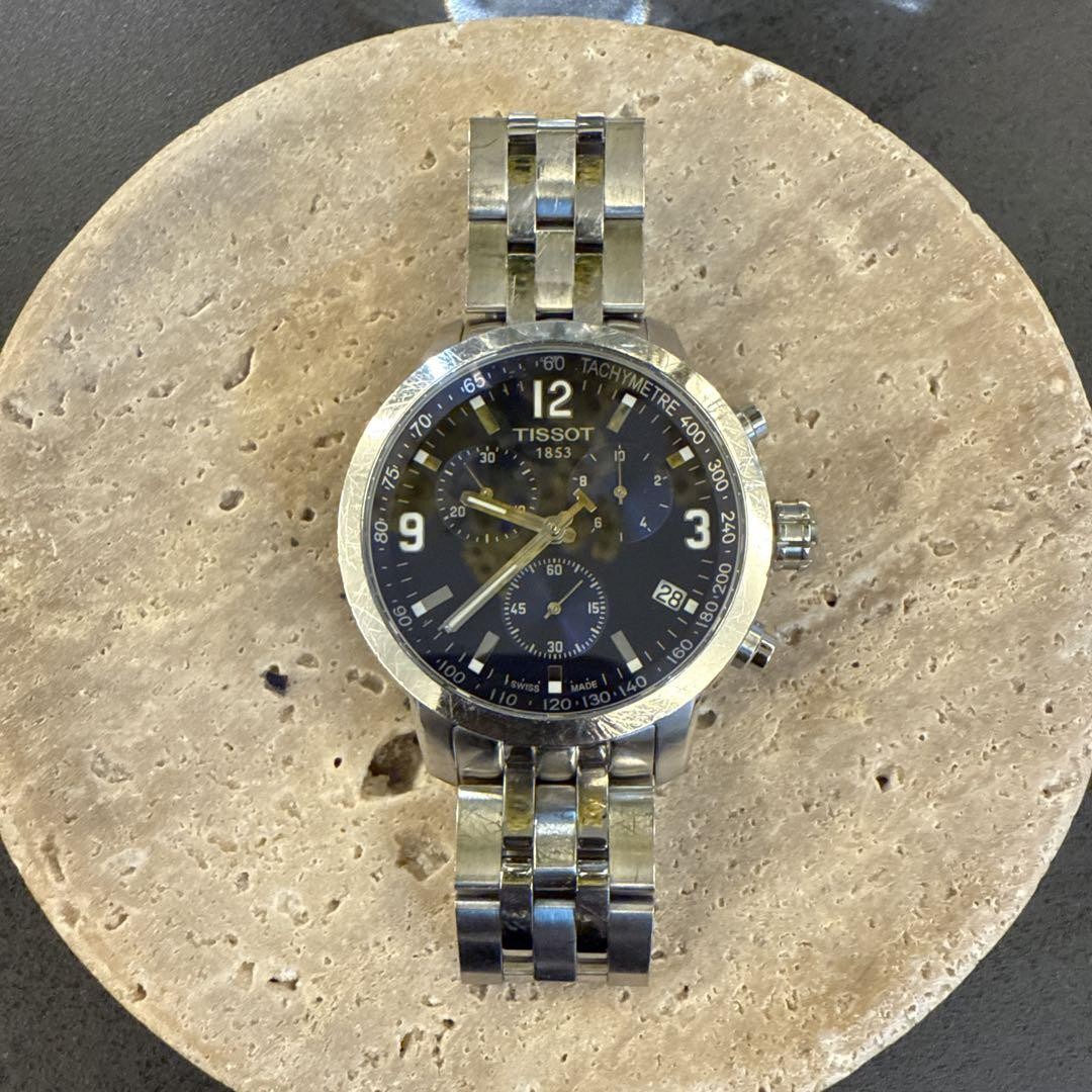 TISSOT PRC200 Chronograph Quartz Watch Model T055417A Navy Dial