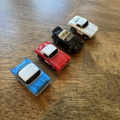 Micro Machines 1964 Chevy Corvette White 1.25 Galoob 1986 - SET OF 4 CARS