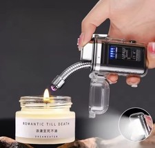 Impermeable USB Tipo C Arco de Carga Plasma Encendedor 360 Rotación Herramienta de Camping