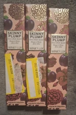 New lot of 3 Winky Lux Skinny Plump Demi-Matte Lipstick In First Crush 0.03 oz.